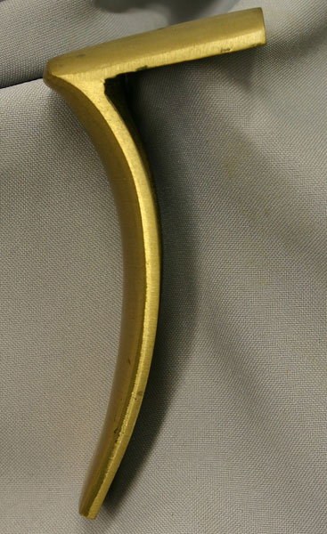 Early Flint Sell-Golden Age Rifle Buttplate Side Profile